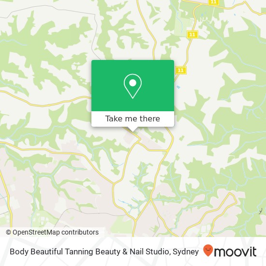 Mapa Body Beautiful Tanning Beauty & Nail Studio