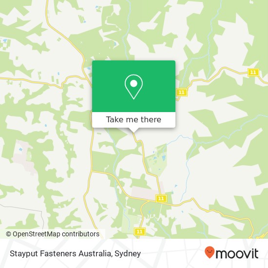 Stayput Fasteners Australia map