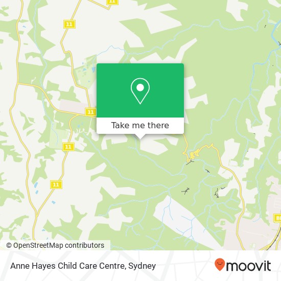 Anne Hayes Child Care Centre map