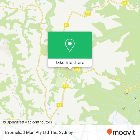 Bromeliad Man Pty Ltd The map