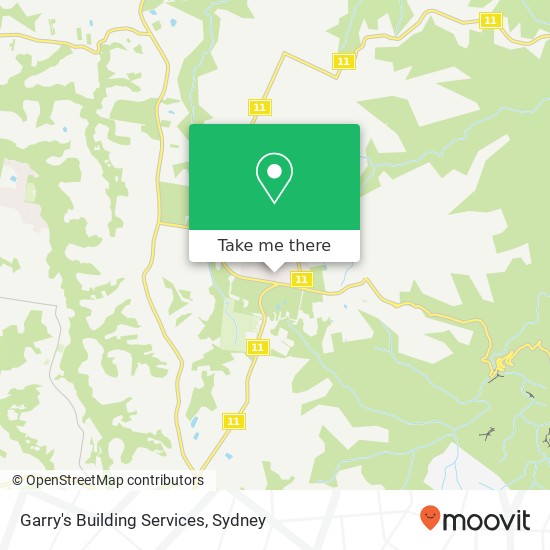 Garry's Building Services map