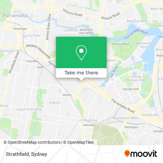 Mapa Strathfield