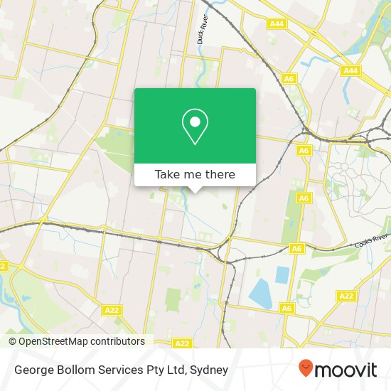 Mapa George Bollom Services Pty Ltd