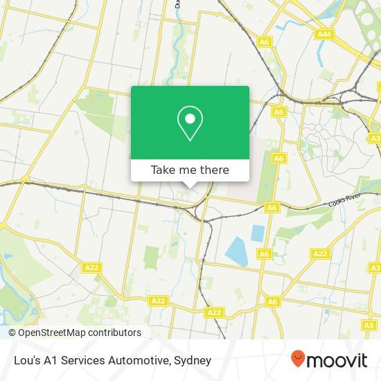 Lou's A1 Services Automotive map