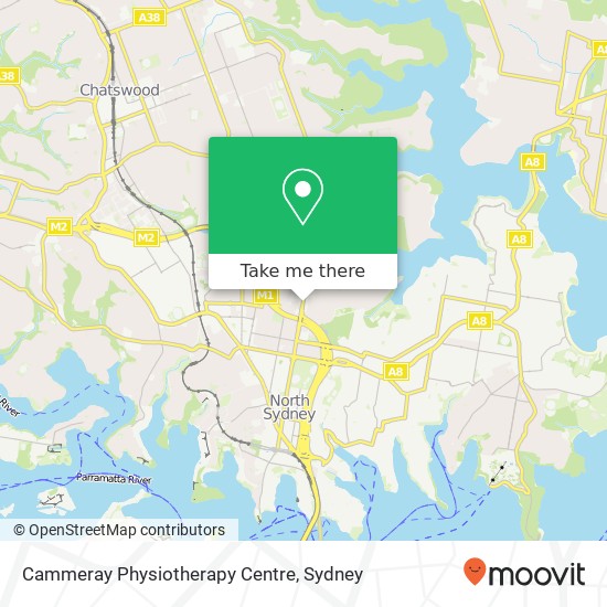 Cammeray Physiotherapy Centre map