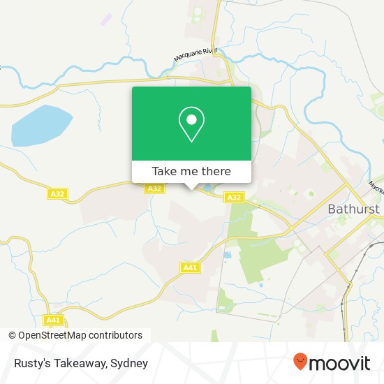 Rusty's Takeaway map