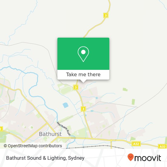 Mapa Bathurst Sound & Lighting