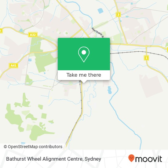 Bathurst Wheel Alignment Centre map