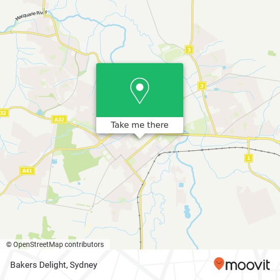 Bakers Delight map