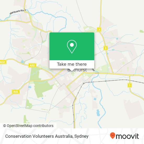 Conservation Volunteers Australia map