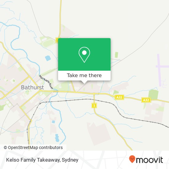 Kelso Family Takeaway map