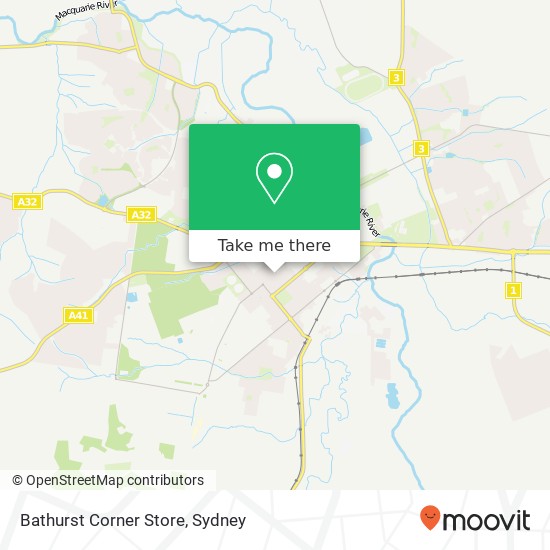 Bathurst Corner Store map