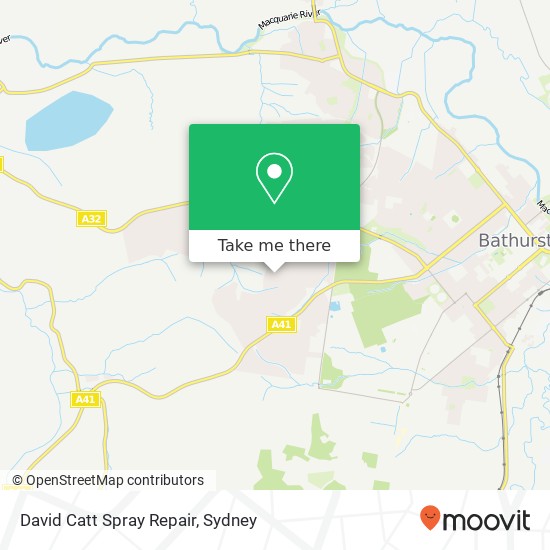 David Catt Spray Repair map