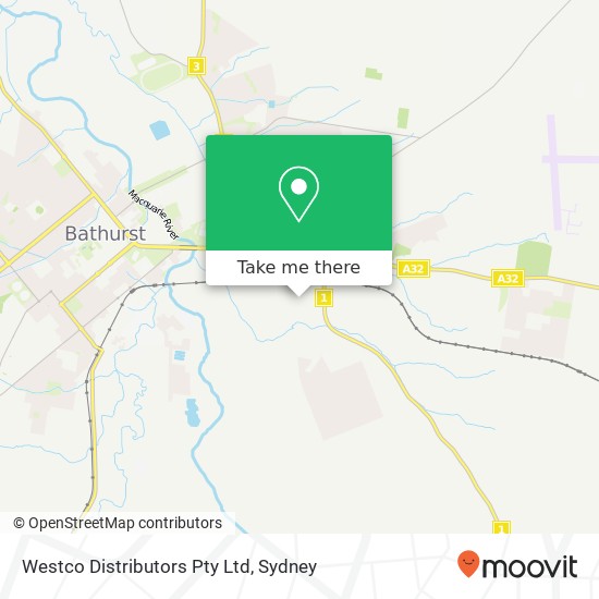 Westco Distributors Pty Ltd map