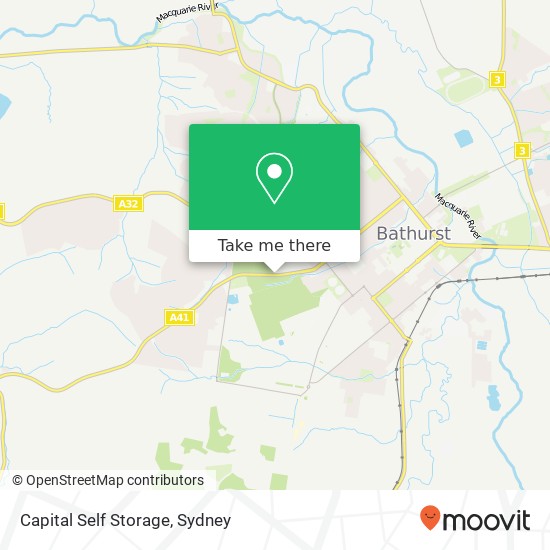 Capital Self Storage map