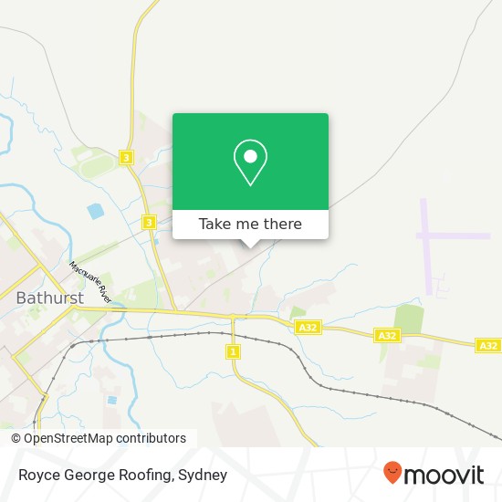 Royce George Roofing map