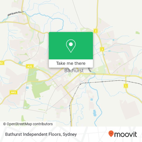 Mapa Bathurst Independent Floors