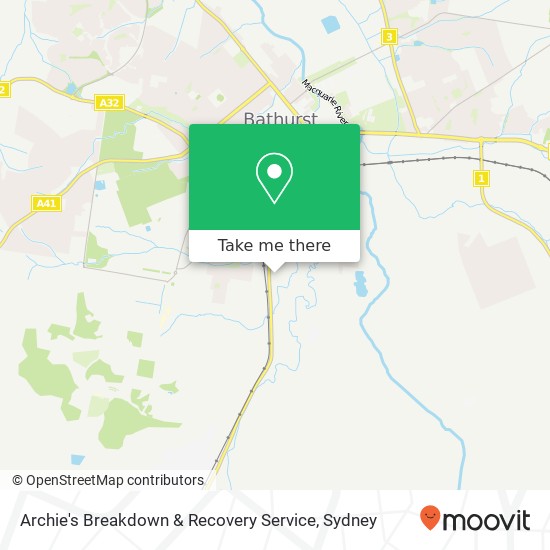 Archie's Breakdown & Recovery Service map