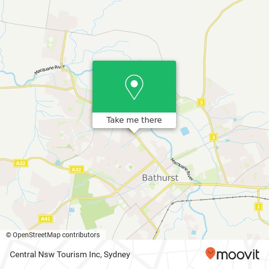Central Nsw Tourism Inc map