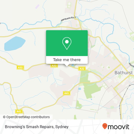 Browning's Smash Repairs map