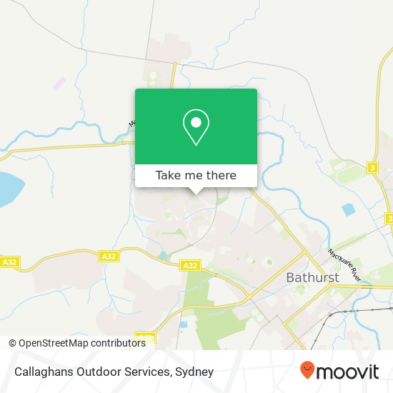 Callaghans Outdoor Services map