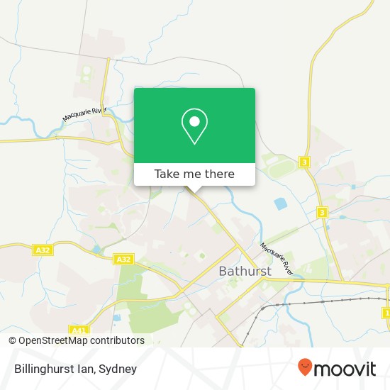 Mapa Billinghurst Ian