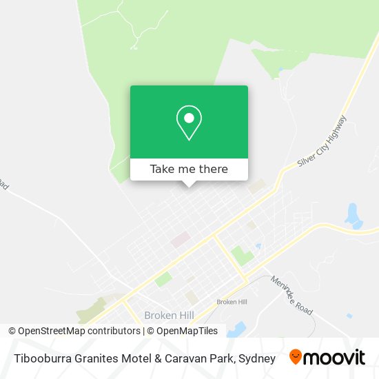 Mapa Tibooburra Granites Motel & Caravan Park