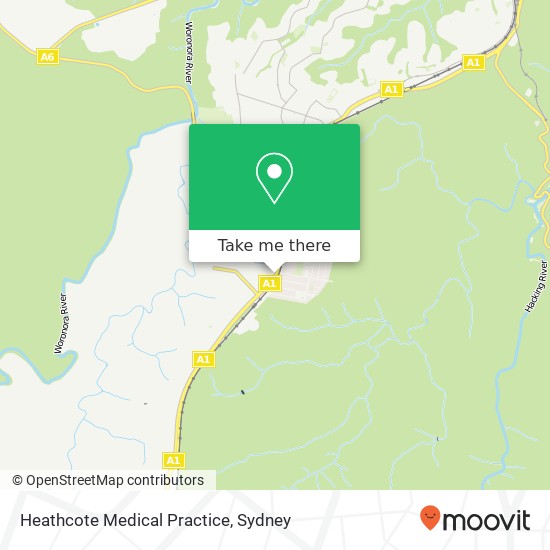 Mapa Heathcote Medical Practice