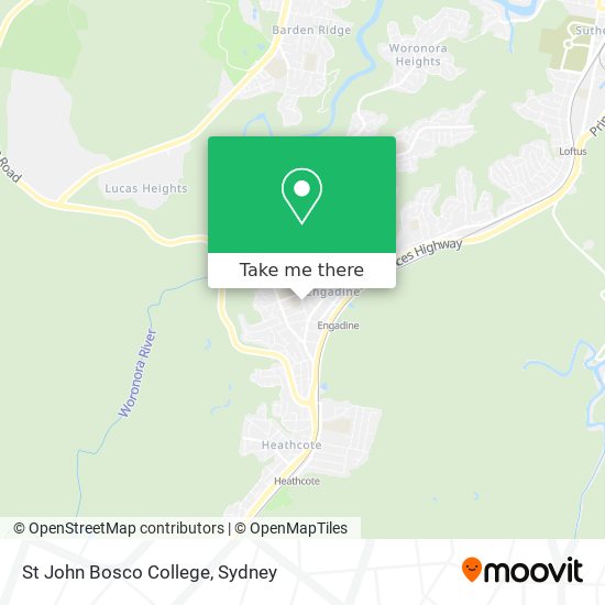 St John Bosco College map