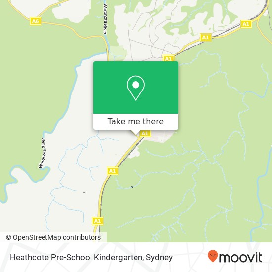 Mapa Heathcote Pre-School Kindergarten