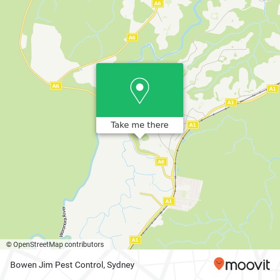 Mapa Bowen Jim Pest Control