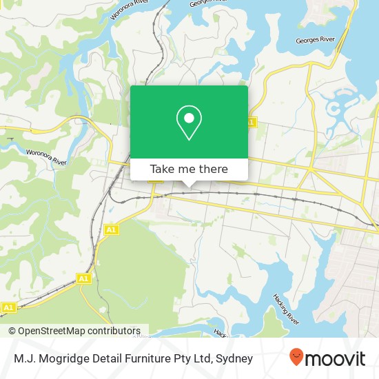 M.J. Mogridge Detail Furniture Pty Ltd map