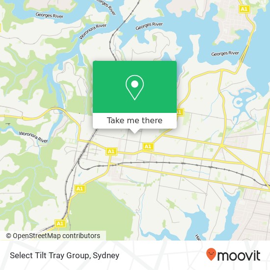 Select Tilt Tray Group map