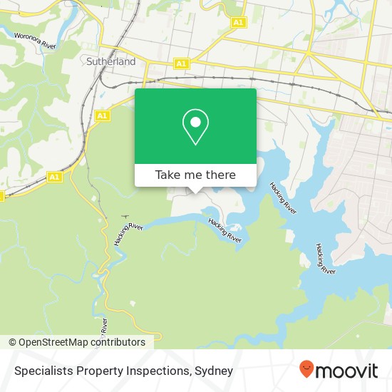 Specialists Property Inspections map