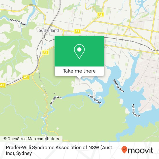 Mapa Prader-Willi Syndrome Association of NSW (Aust Inc)