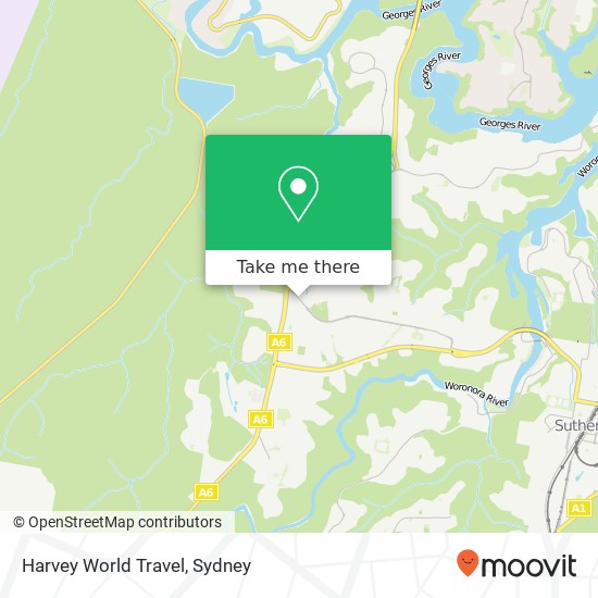 Harvey World Travel map