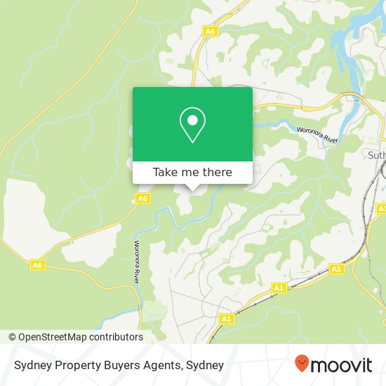 Sydney Property Buyers Agents map