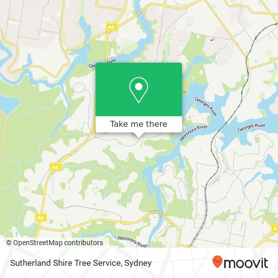 Sutherland Shire Tree Service map