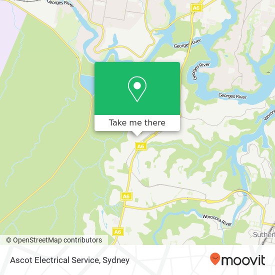 Ascot Electrical Service map