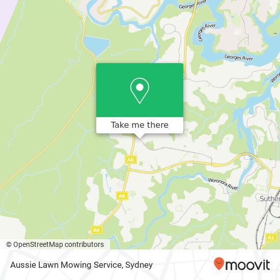 Aussie Lawn Mowing Service map