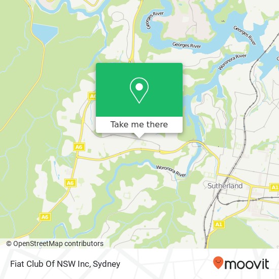 Fiat Club Of NSW Inc map