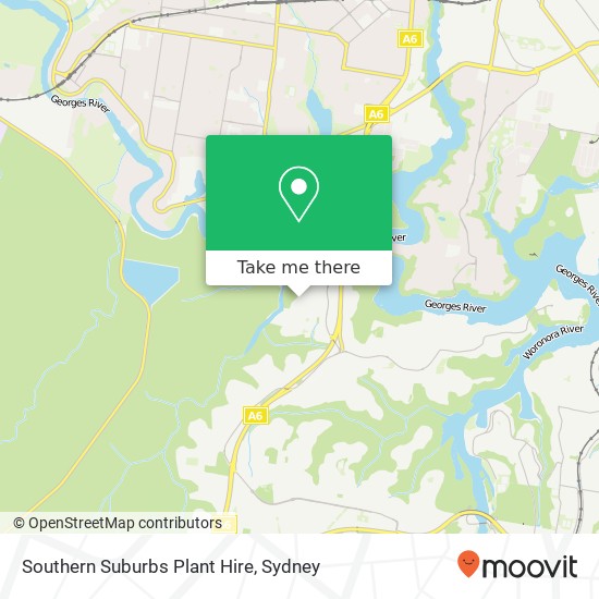 Southern Suburbs Plant Hire map