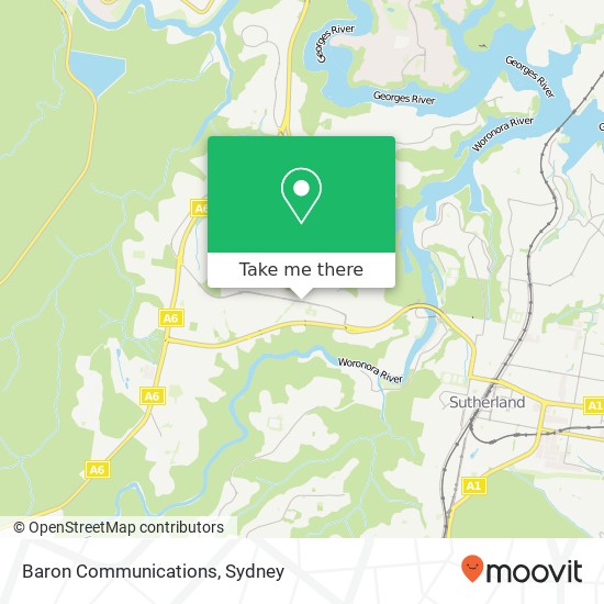 Mapa Baron Communications