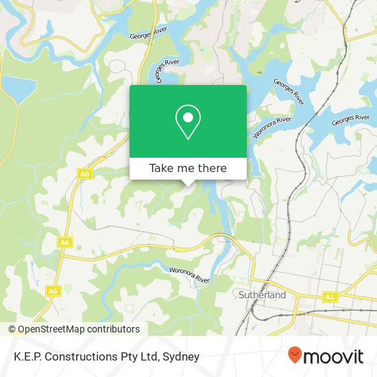 K.E.P. Constructions Pty Ltd map