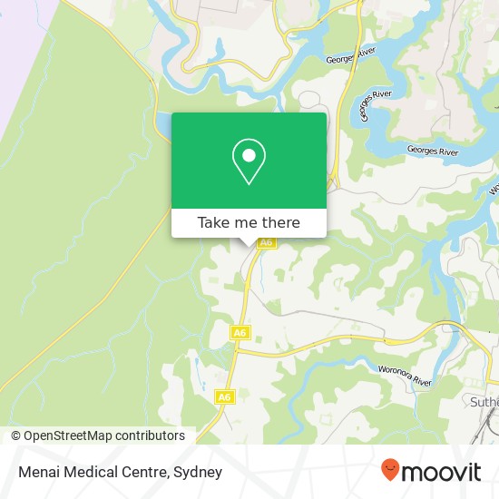 Menai Medical Centre map