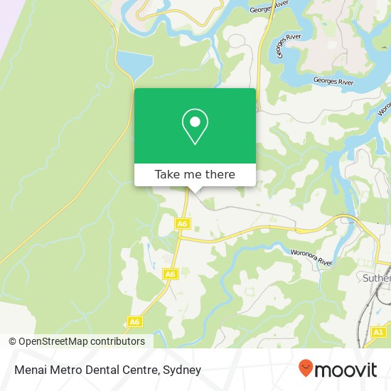 Menai Metro Dental Centre map