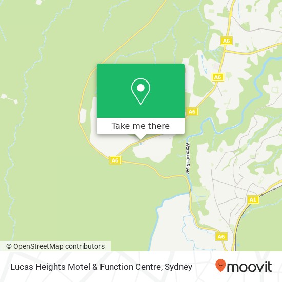 Mapa Lucas Heights Motel & Function Centre