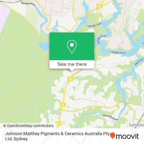 Johnson Matthey Pigments & Ceramics Australia Pty Ltd map