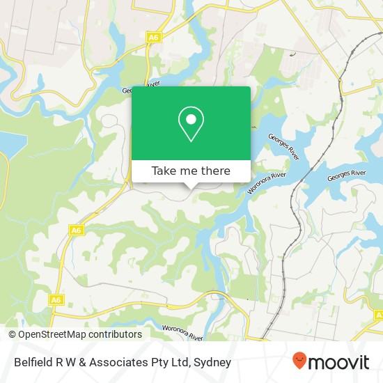 Belfield R W & Associates Pty Ltd map