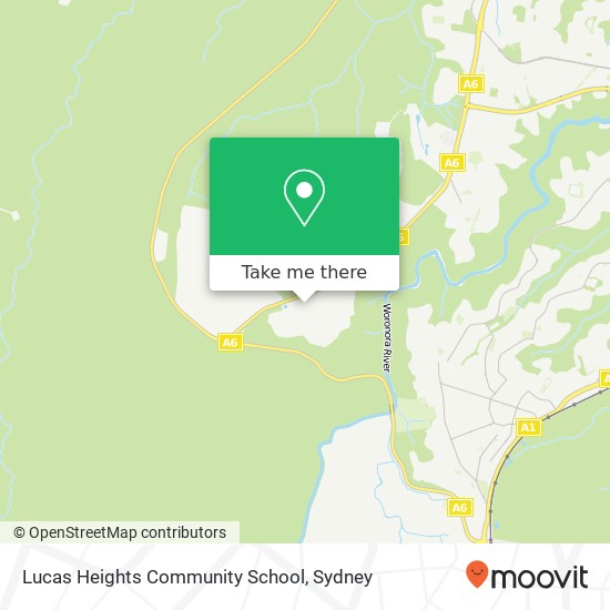 Mapa Lucas Heights Community School